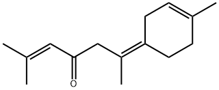 2-Hepten-4-one, 2-methyl-6-(4-methyl-3-cyclohexen-1-ylidene)-, (6Z)-结构式