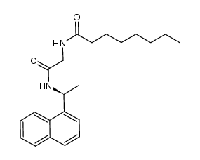 N-(((S)-1-(naphthalen-1-yl)ethylcarbamoyl)methyl)octanamide结构式