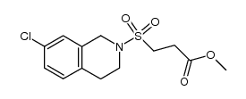 methyl 3-((7-chloro-3,4-dihydroisoquinolin-2(1H)-yl)sulfonyl)propanoate结构式
