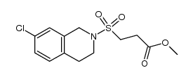 methyl 3-((7-chloro-3,4-dihydroisoquinolin-2(1H)-yl)sulfonyl)propanoate Structure