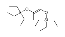 triethyl(2-triethylsilyloxyprop-1-enoxy)silane结构式