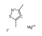 magnesium,3,5-dimethyl-4H-1,2-thiazol-4-ide,iodide Structure