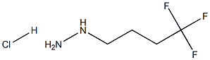 (4,4,4-Trifluorobutyl)hydrazine hydrochloride结构式