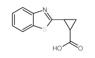 2-(1,3-Benzothiazol-2-yl)cyclopropane-carboxylic acid结构式