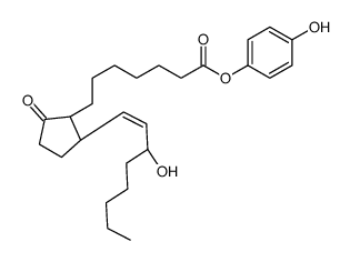 11-deoxyprostaglandin E1 4-hydroxyphenyl ester结构式