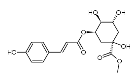 5-O-p-coumaroylquinic acid methyl ester Structure
