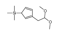 [3-(2,2-dimethoxyethyl)cyclopenta-2,4-dien-1-yl]-trimethylsilane Structure