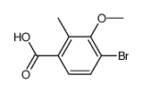 4-bromo-3-methoxy-2-methylbenzoic acid结构式