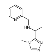 1-(4-methyl-4H-1,2,4-triazol-3-yl)-N-(pyridin-2-ylmethyl)ethanamine Structure