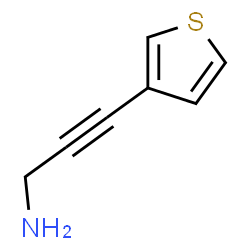 2-Propyn-1-amine, 3-(3-thienyl)- (9CI)结构式