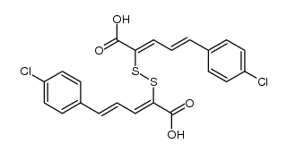 2,2,-dithiobis[5-(p-chlorophenyl)-2,4-pentanedioic acid] Structure