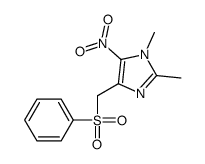 4-(benzenesulfonylmethyl)-1,2-dimethyl-5-nitroimidazole Structure