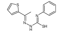 1-phenyl-3-(1-thiophen-2-ylethylideneamino)thiourea结构式