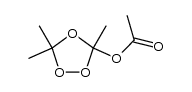 3-acetoxy-3,5,5-trimethyl-1,2,4-trioxolane结构式