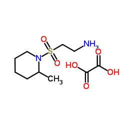 2-[(2-Methyl-1-piperidinyl)sulfonyl]ethanamine ethanedioate (1:1) Structure