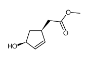 2-((1s,4s)-4-羟基-2-环戊烯基)乙酸甲酯结构式