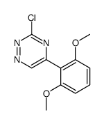 3-chloro-5-(2,6-dimethoxyphenyl)-1,2,4-triazine Structure
