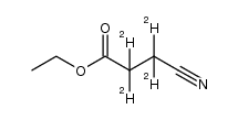 ethyl [2,2,3,3-(2)H4]-3-cyanopropanoate结构式