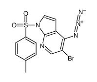 4-Azido-5-bromo-1-[(4-methylphenyl)sulfonyl]-1H-pyrrolo[2,3-b]pyr idine结构式