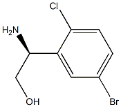 (2S)-2-AMINO-2-(5-BROMO-2-CHLOROPHENYL)ETHAN-1-OL结构式