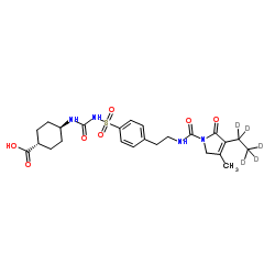 trans-Carboxy Glimepiride-d5结构式