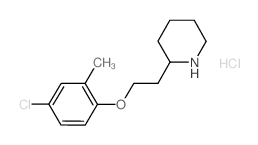 2-[2-(4-Chloro-2-methylphenoxy)ethyl]piperidine hydrochloride Structure