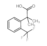 2-Methyl-2-[2-(trifluoromethyl)phenyl]-propanoic acid结构式