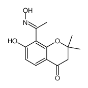 7-hydroxy-8-(1-(hydroxyimino)ethyl)-2,2-dimethylchroman-4-one结构式
