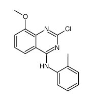 2-chloro-8-methoxy-4-((2-methylphenyl)amino)quinazoline结构式