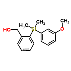 {2-[(3-Methoxyphenyl)dimethylsilyl]phenyl}methanol structure