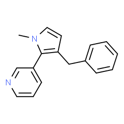 N-Methyl-2-(3-pyridyl)-3-benzyl-pyrrole结构式