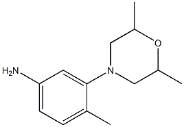 3-(2,6-diMethylMorpholino)-4-Methylaniline Structure