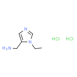 (3-乙基咪唑-4-基)甲胺二盐酸盐结构式
