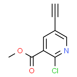 Methyl 2-chloro-5-ethynylnicotinate Structure