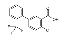 2-chloro-5-[2-(trifluoromethyl)phenyl]benzoic acid结构式