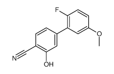 4-(2-fluoro-5-methoxyphenyl)-2-hydroxybenzonitrile Structure