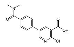 2-chloro-5-[4-(dimethylcarbamoyl)phenyl]pyridine-3-carboxylic acid Structure