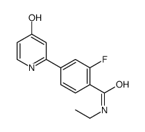 N-ethyl-2-fluoro-4-(4-oxo-1H-pyridin-2-yl)benzamide Structure