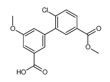 3-(2-chloro-5-methoxycarbonylphenyl)-5-methoxybenzoic acid Structure