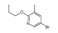 5-溴-3-甲基-2-丙氧基吡啶结构式