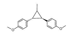 r-1,t-2-Bis(4-methoxyphenyl)-c-3-methylcyclopropane Structure
