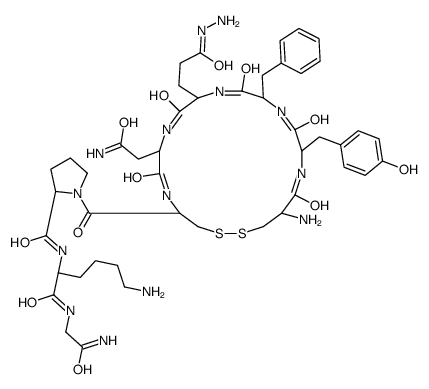 vasopressin, Glu(NHNH2)(4)-Lys(8)- Structure