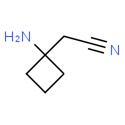 2-(1-Aminocyclobutyl)acetonitrile structure