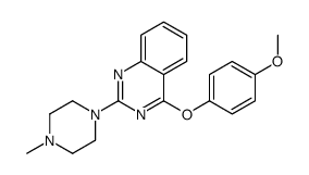 4-(4-methoxyphenoxy)-2-(4-methylpiperazin-1-yl)quinazoline结构式