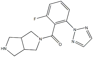 (2-fluoro-6-(2H-1,2,3-triazol-2-yl)phenyl)(hexahydropyrrolo[3,4-c]pyrrol-2(1H)-yl)methanone Structure