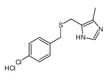 4-[(4-chlorophenyl)methylsulfanylmethyl]-5-methyl-1H-imidazole,hydrochloride Structure