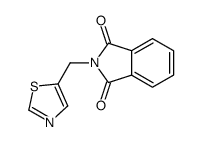 2-(1,3-thiazol-5-ylmethyl)isoindole-1,3-dione结构式