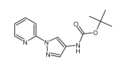 (1-pyridin-2-yl-1H-pyrazol-4-yl)-carbamic acid tert-butyl ester Structure