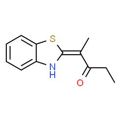 3-Pentanone,2-(2(3H)-benzothiazolylidene)-(9CI) Structure