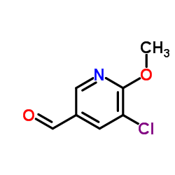 2-甲氧基-3-氯-5-醛基吡啶结构式